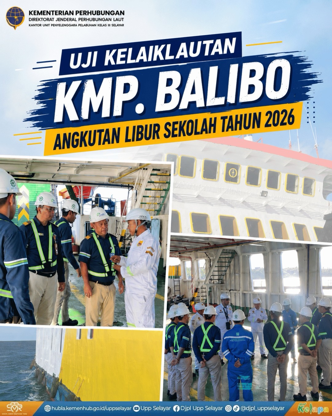 Uji Kelaiklautan Kapal Penumpang Angkutan Libur Sekolah Tahun 2026 (21/05/2026)